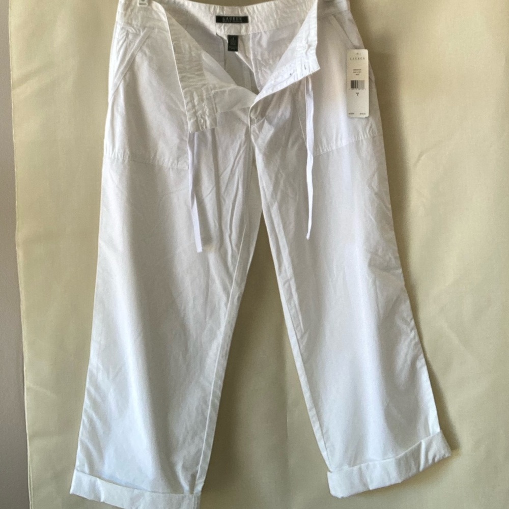 Ralph Lauren white capris size 8